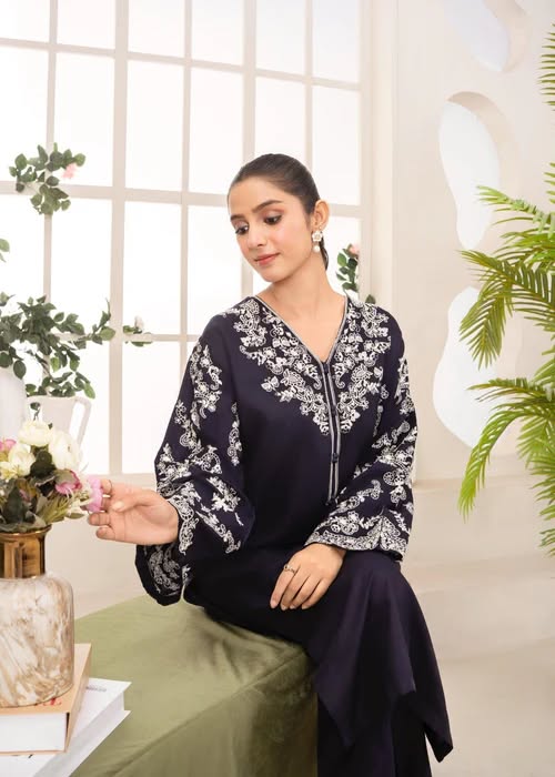 Pk Single Kameez (Navy Blue)