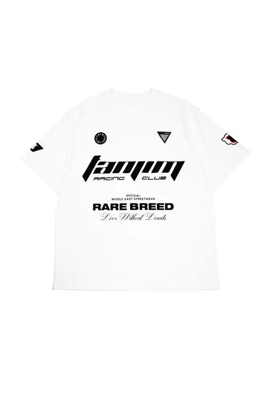 TANJIM RACE T-SHIRT - WHITE