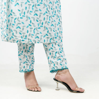 Pk Two pieces set (Printed Green)