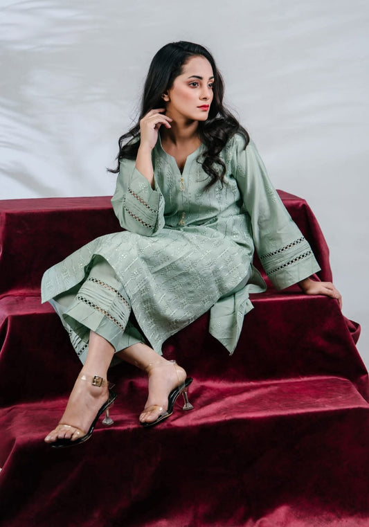 Pk Two pieces set (Mint Green)