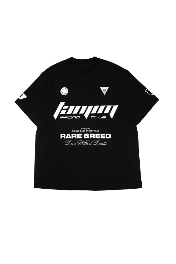 TANJIM RACE T-SHIRT - BLACK